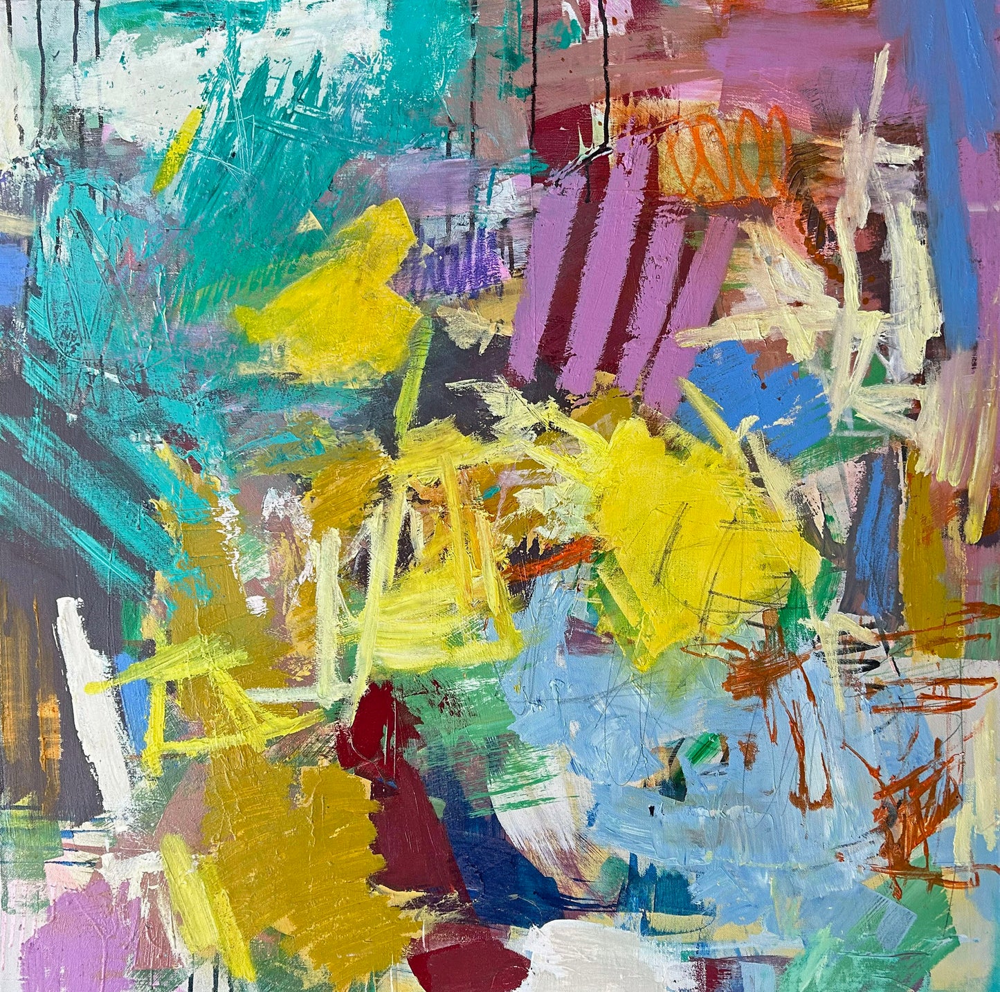 "My Heart's in Barcelona" 36"x36"