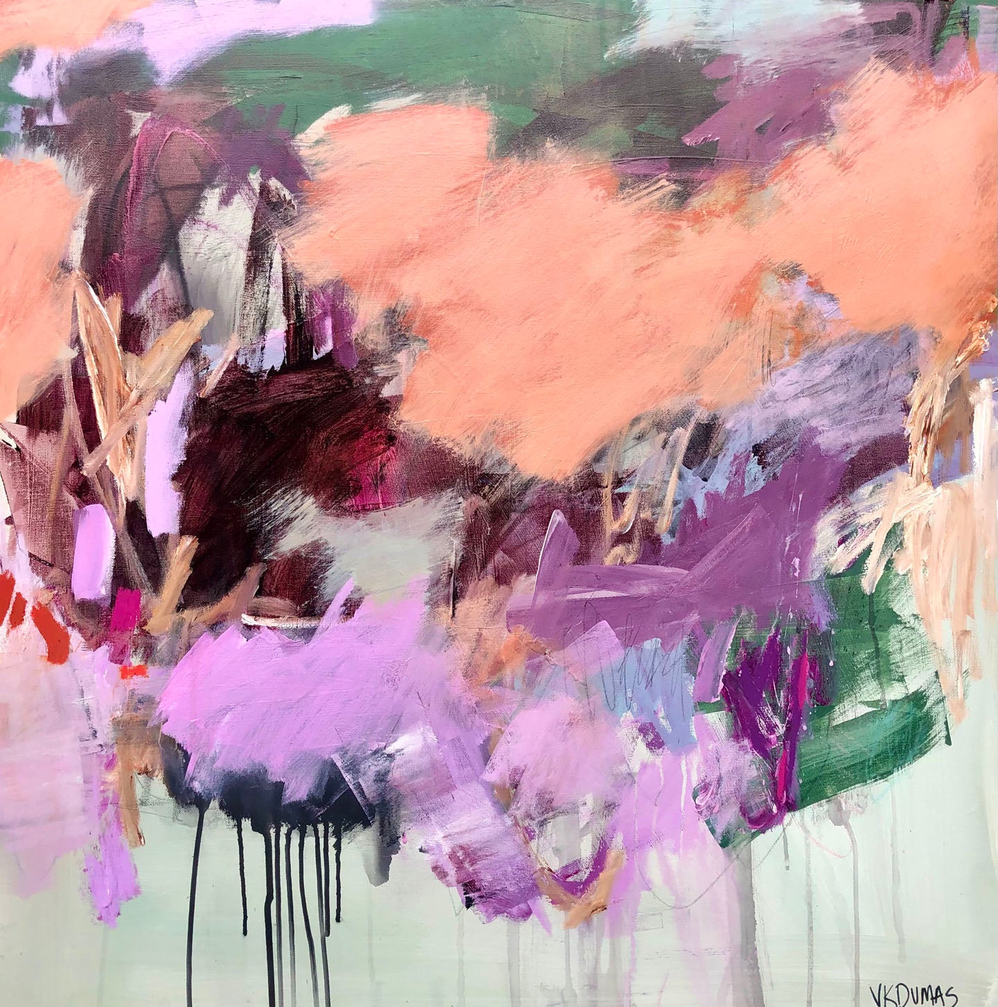 "Fiery Kiss" 36"x36"