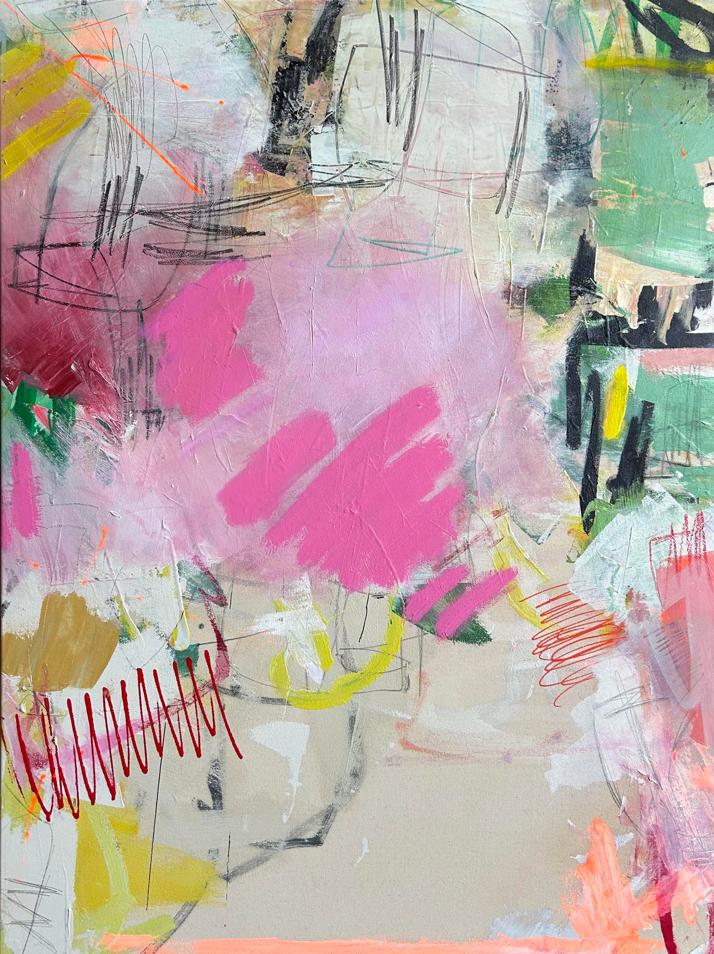 “Flamant Rose” 30”x40”