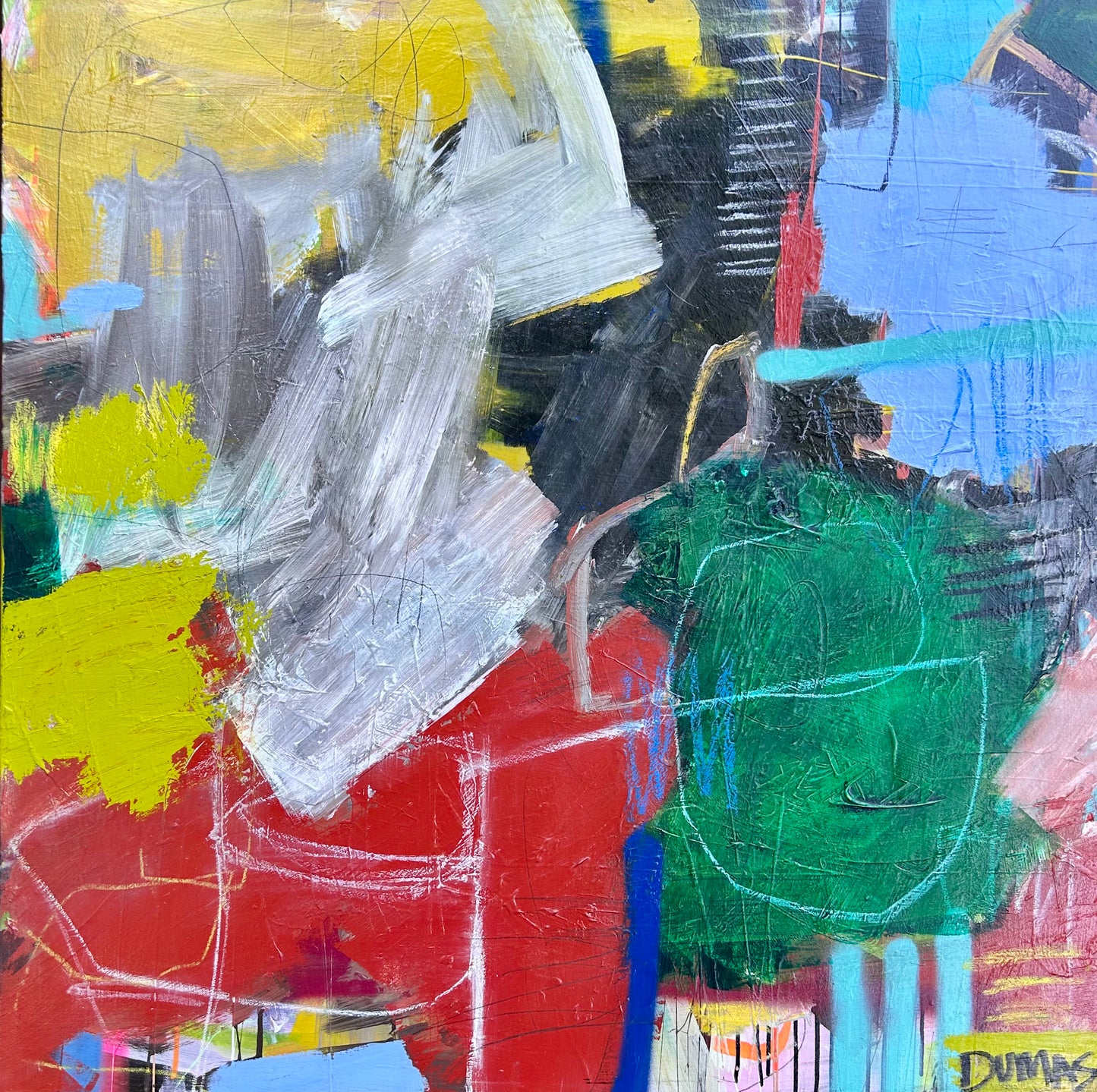 “Tortoise and the Hare" 36"x36"
